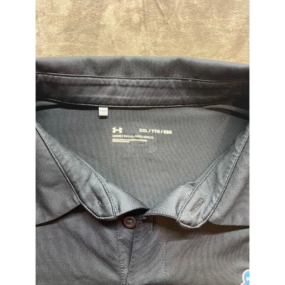 Under Armour Polo Shirt Mens Size XXL‎ Black 2022 Final Four Ncaa Short Sleeve - Picture 3 of 4